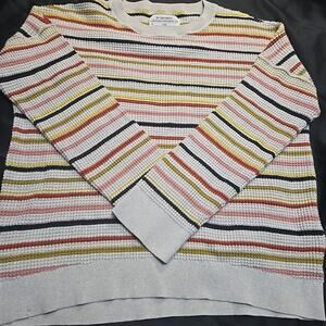 REI Co-Op Women's Wallace Lace Organic Cotton Stripe Waffle Knit Long Sleeve Tee